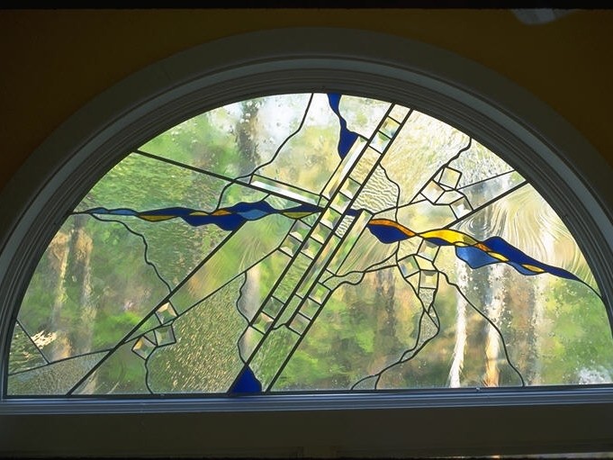 Arch Window, stained glass, residential window
