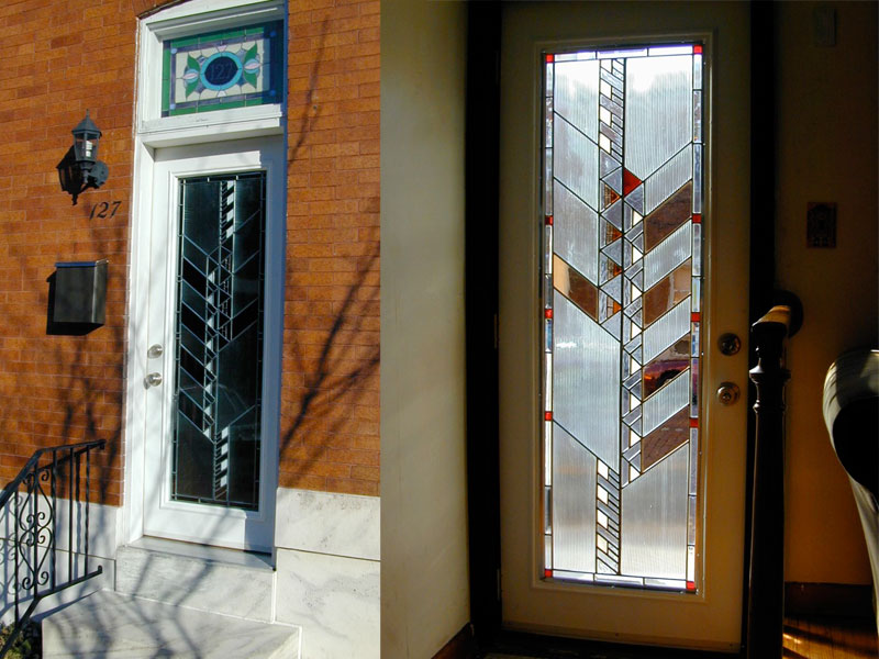 Remembering Frank, Residential Door, stained glass door